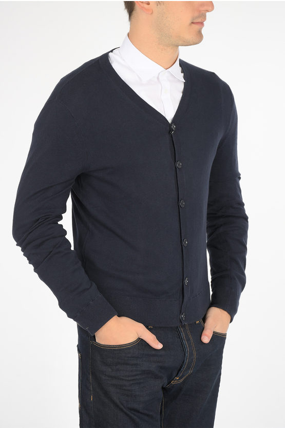 Armani ARMANI EXCHANGE cotton and Cashmere V-Neck Cardigan men ...