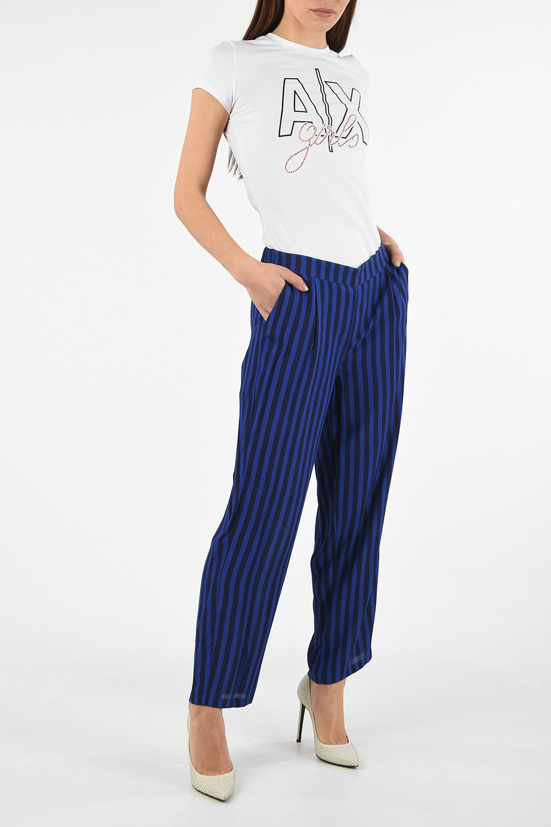 Buy Exclusive Emporio Armani Stretch Trousers  Women  1 products   FASHIOLAin