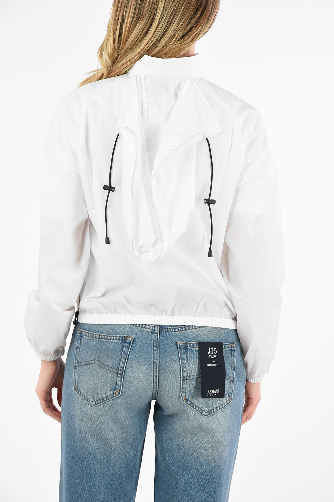 armani exchange jacket white