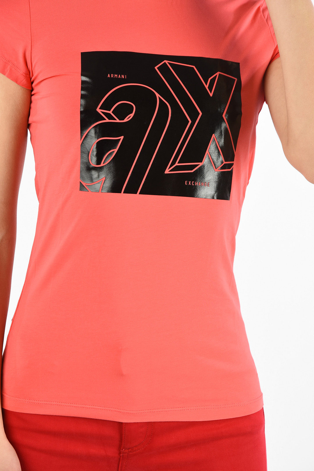 Armani ARMANI EXCHANGE Jersey T-shirt with Print women - Glamood Outlet