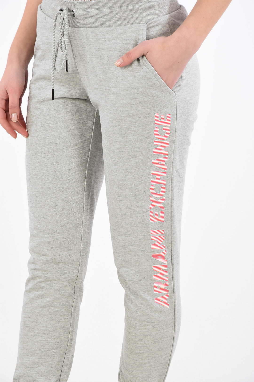 Armani ARMANI EXCHANGE Jogger Pants with Elastic Ankle Band women - Glamood  Outlet