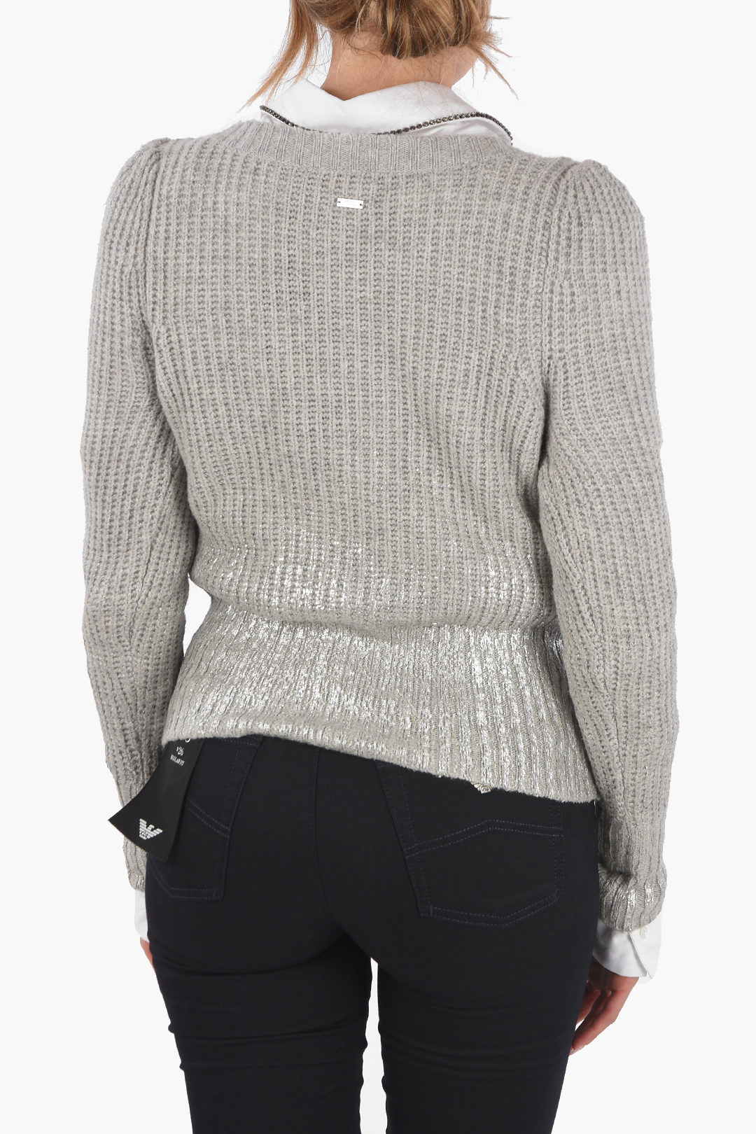 ★木曜ゲリラ！★ARMANI EXCHANGE ドライバーズニット XS Armani Exchange A|X Mens Crew Pullover Neon Green Logo Patch