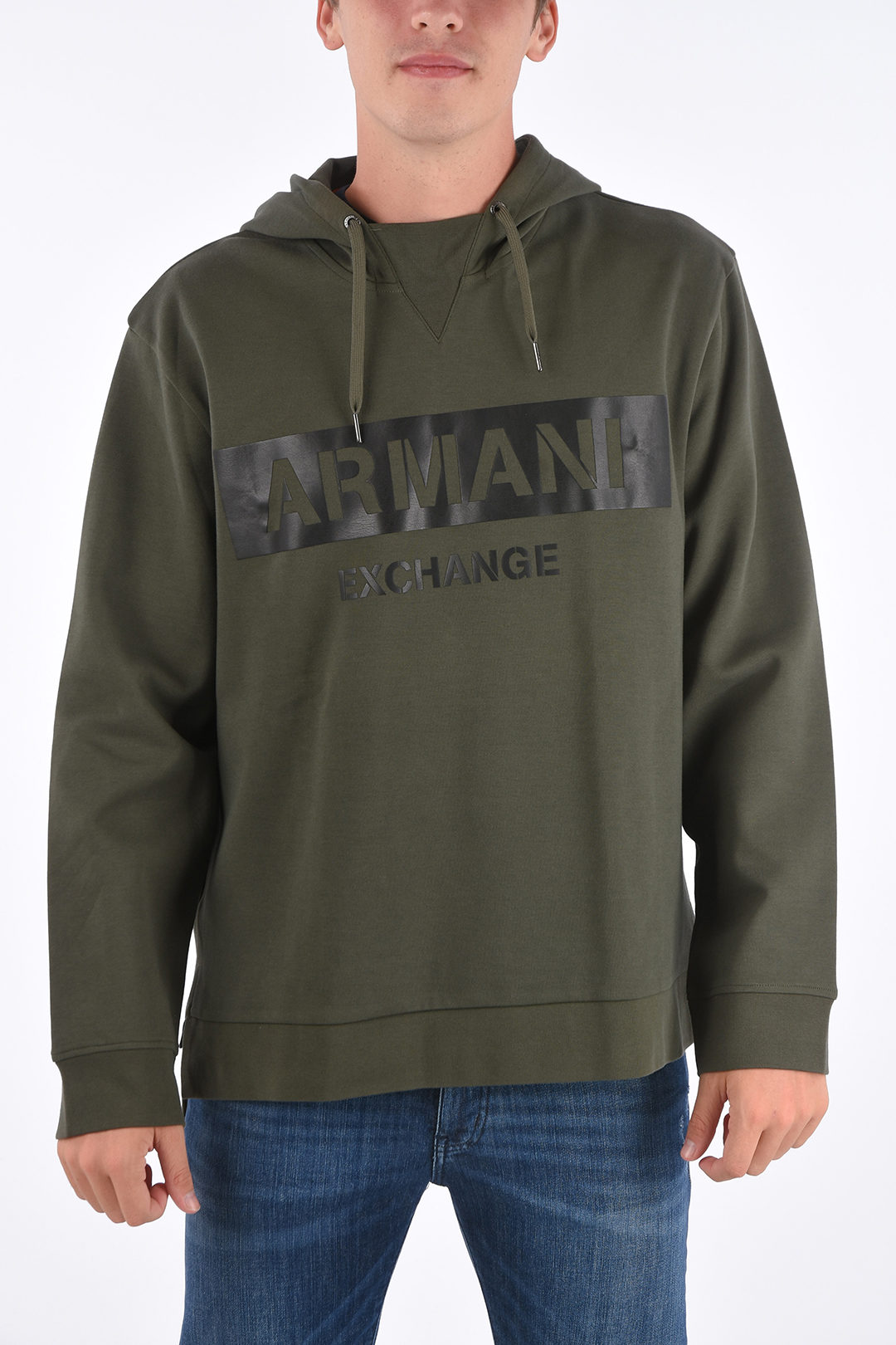 Armani ARMANI EXCHANGE printed hoodie sweatshirt men - Glamood Outlet