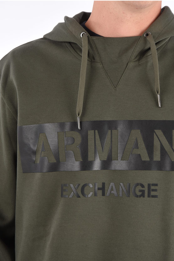 khaki armani hoodie