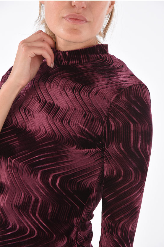 Armani ARMANI EXCHANGE Velvet Turtleneck sweater with zip back