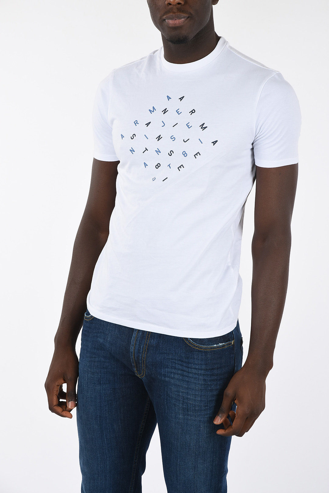 armani jeans logo t shirt