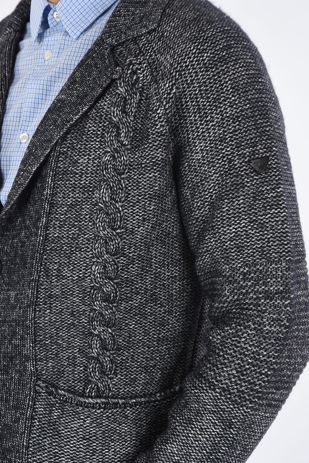 Obsessie Herkenning pariteit Armani ARMANI JEANS Cable Knit 2-Button Blazer men - Glamood Outlet