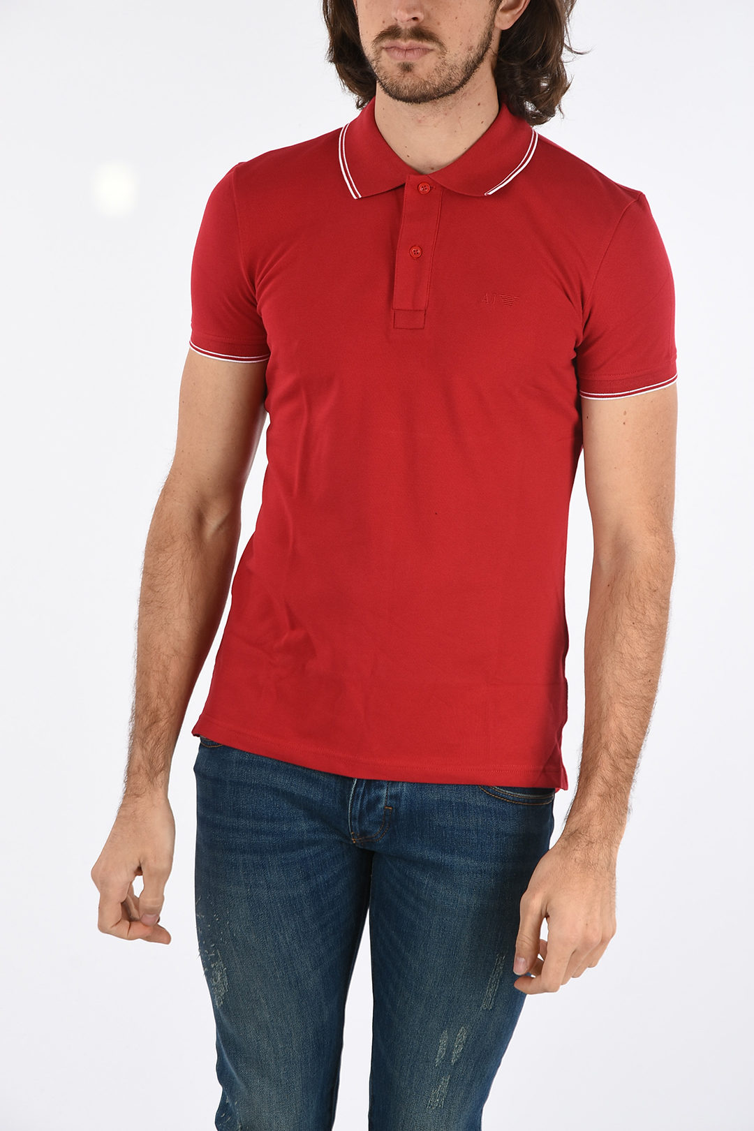 Armani ARMANI JEANS Extra Slim Fit Pique Polo men - Glamood Outlet