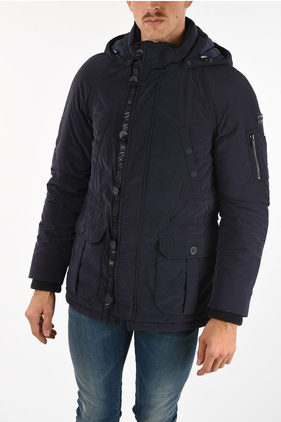 armani jeans hooded jacket