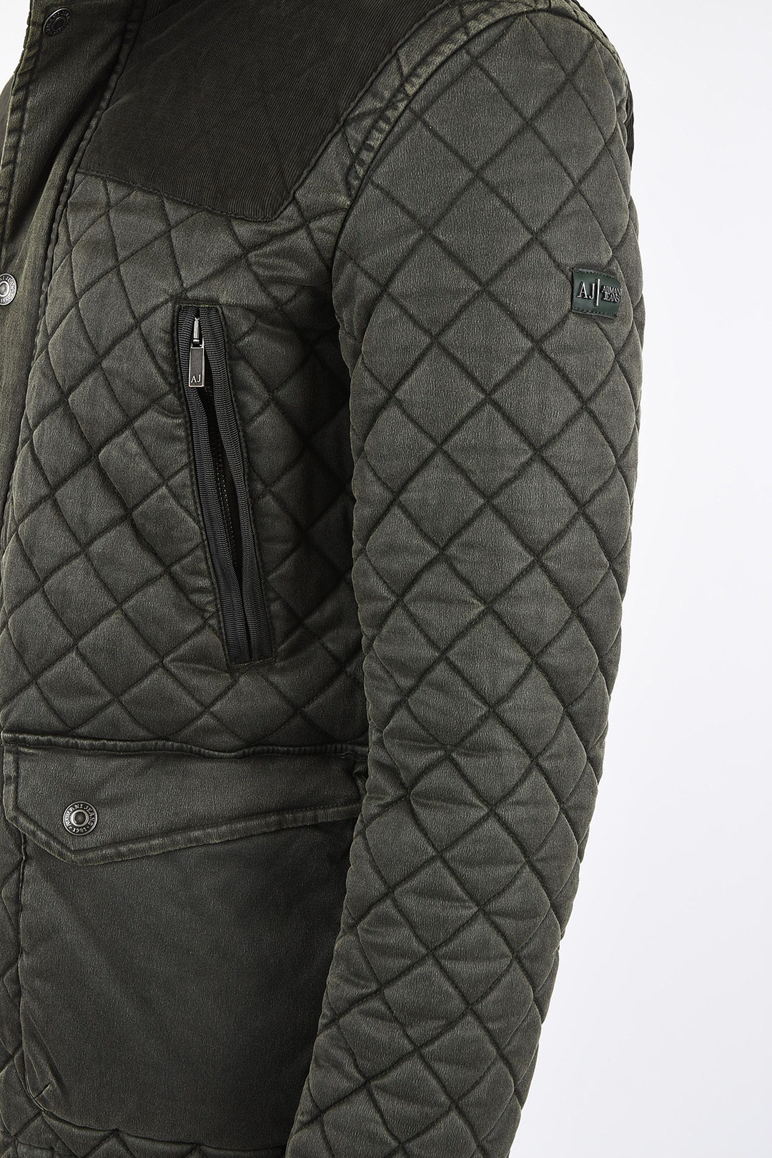 Armani ARMANI JEANS hooded quilted jacket men - Glamood Outlet