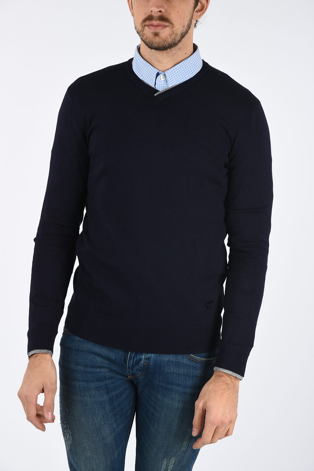 Cardigan Vintage Con Scollo A V Da Uomo -- MODELLO DI LAVORO A - Foto 6