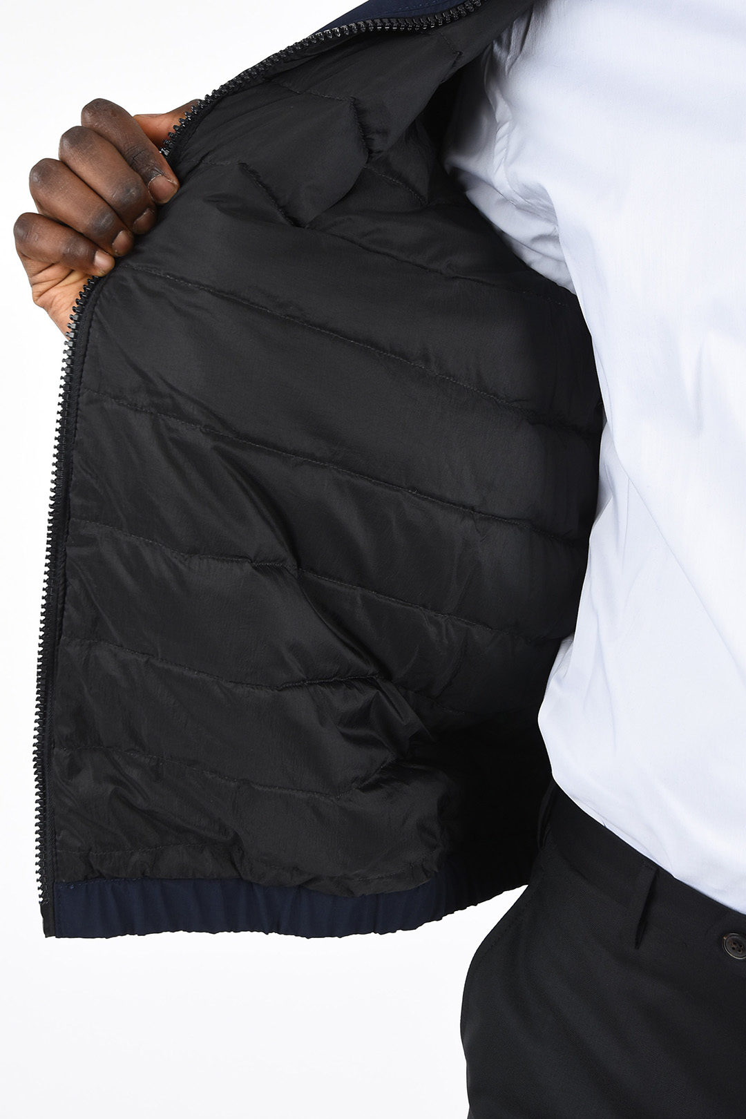 Armani ARMANI JEANS Piumino Crop con Cappuccio uomo - Glamood Outlet