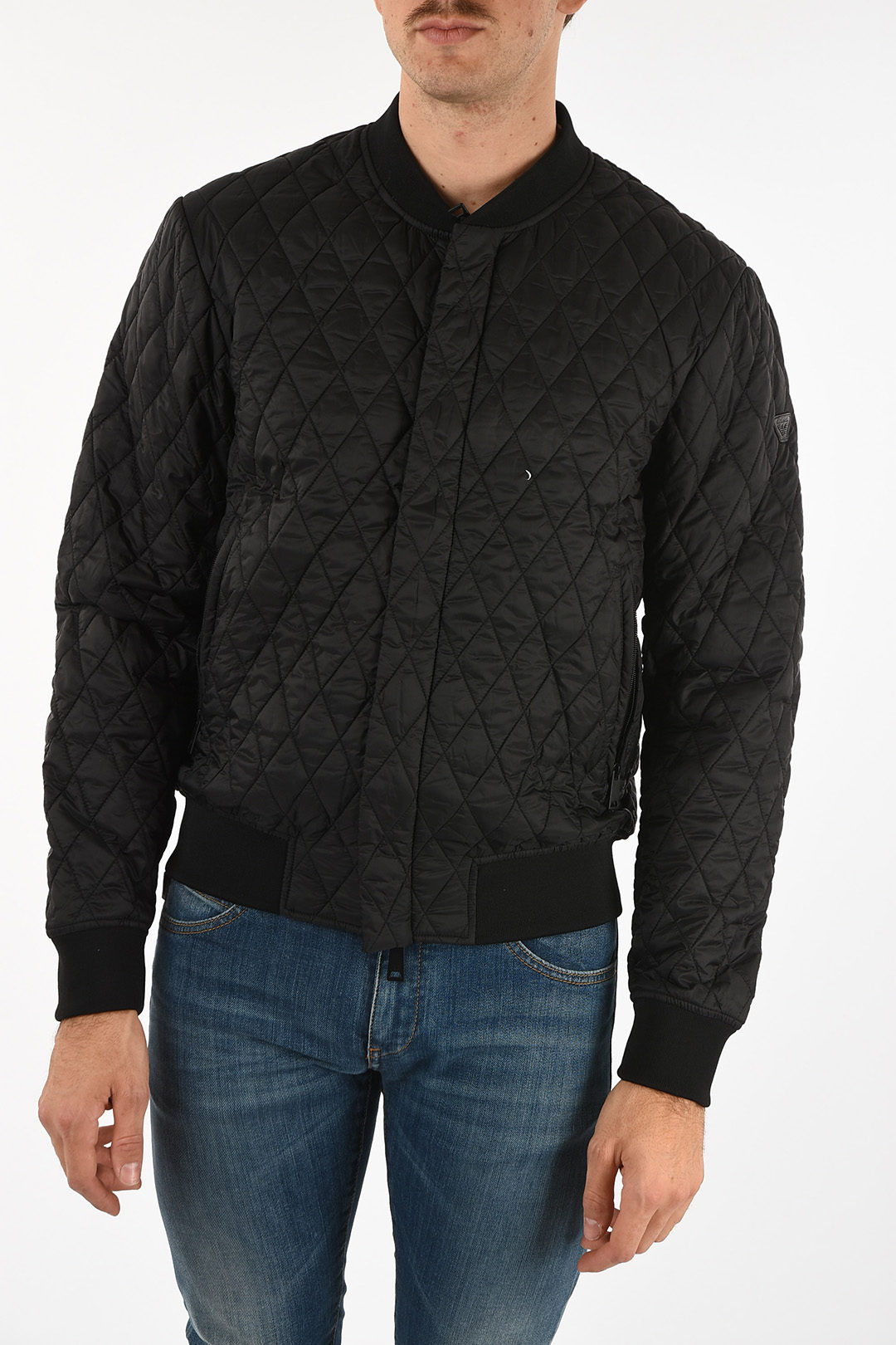 Armani JEANS Quilted Bomber - Glamood