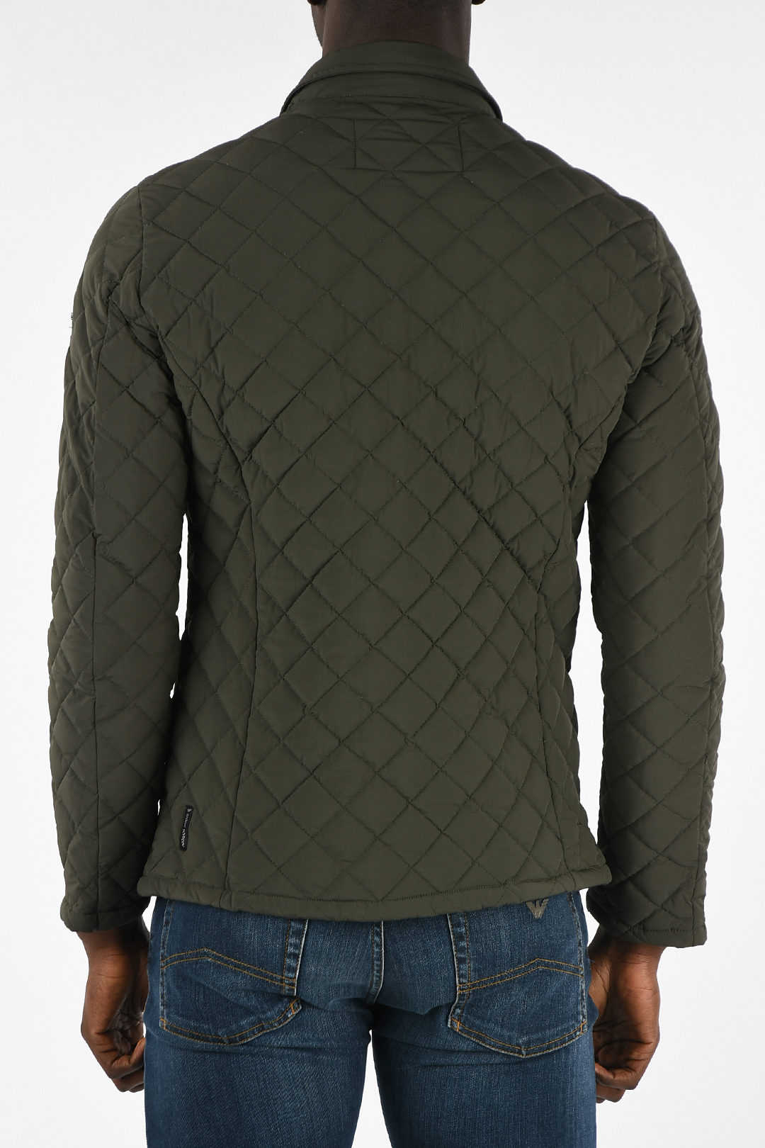 Armani jeans quilted jacket hotsell