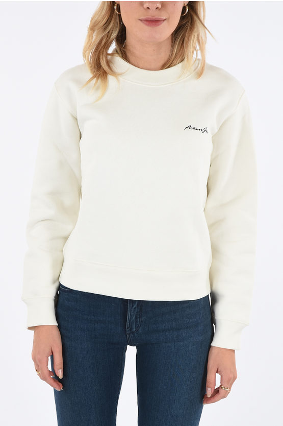 rose embroidered sweatshirt
