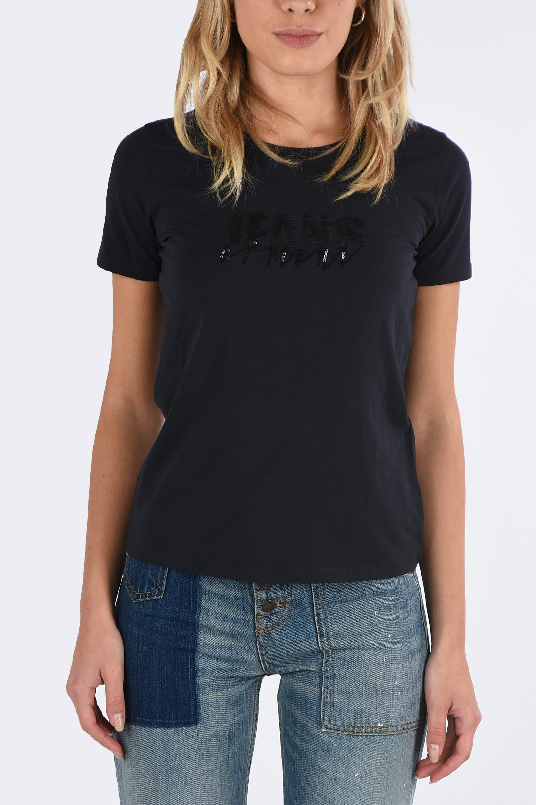 Armani JEANS Sequined T-shirt women - Glamood Outlet