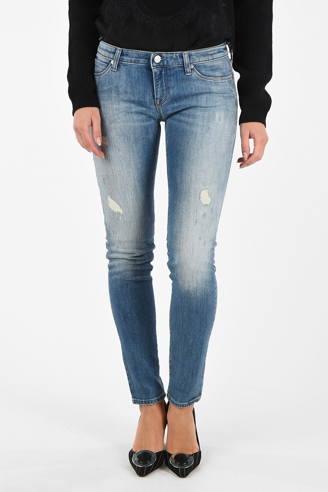 Armani ARMANI JEANS Skinny Fit LOTUS Jeans women - Glamood Outlet