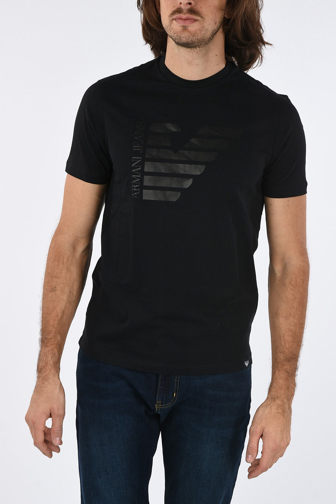 Armani ARMANI JEANS T Shirt con Stampa Logo uomo Glamood Outlet