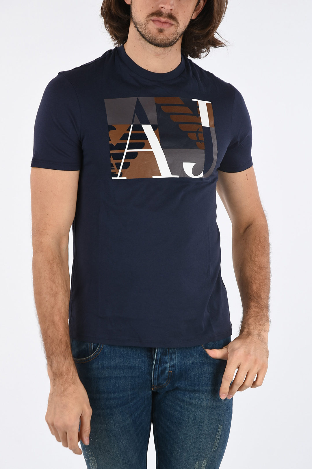 Slang Willen wagon Armani ARMANI JEANS T-shirt with Print men - Glamood Outlet