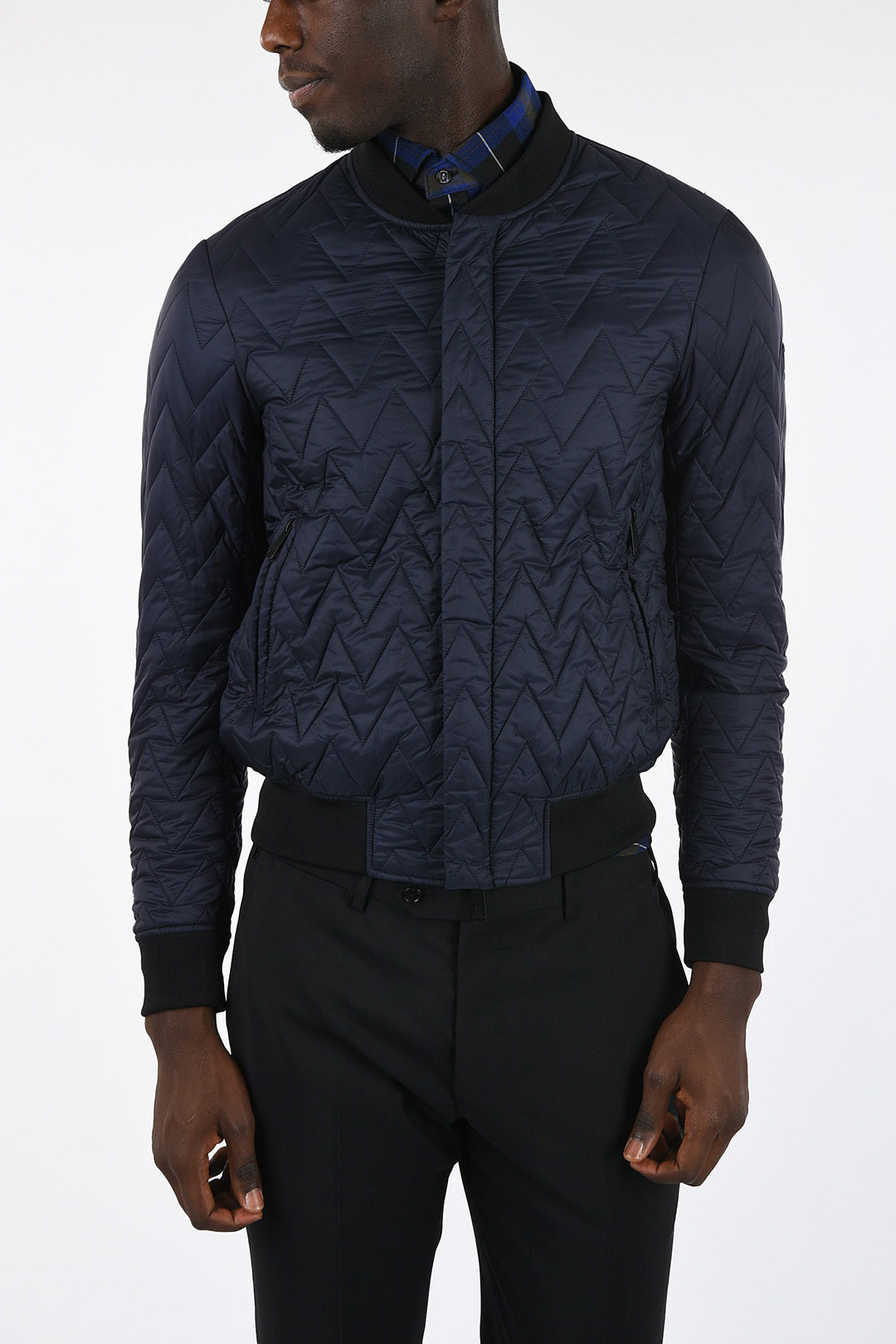 JEANS Waist Length Quilted Bomber men - Outlet