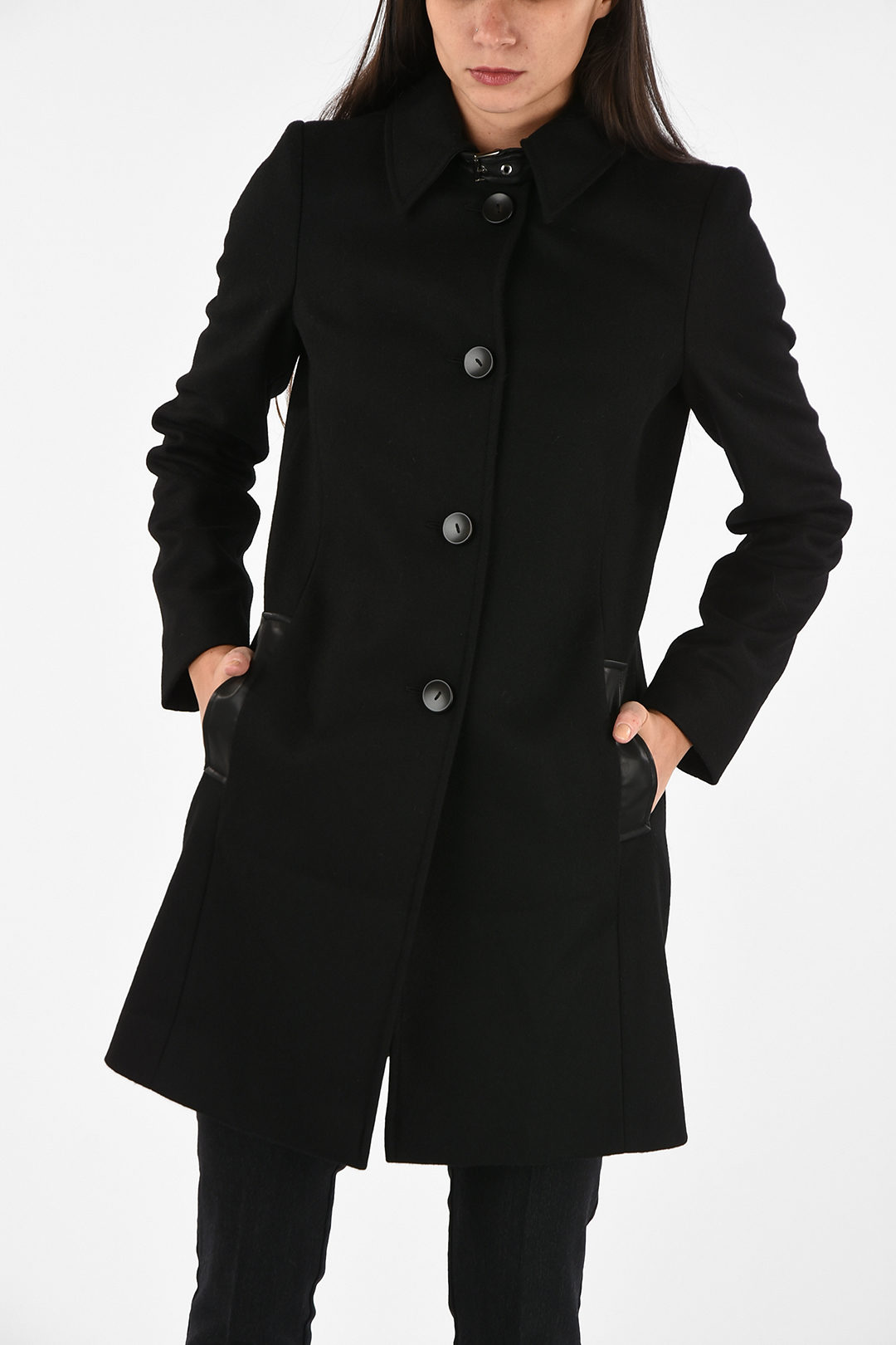 Fugtighed guiden henvise Armani ARMANI JEANS Wool and Cashmere Center Vent Coat women - Glamood  Outlet