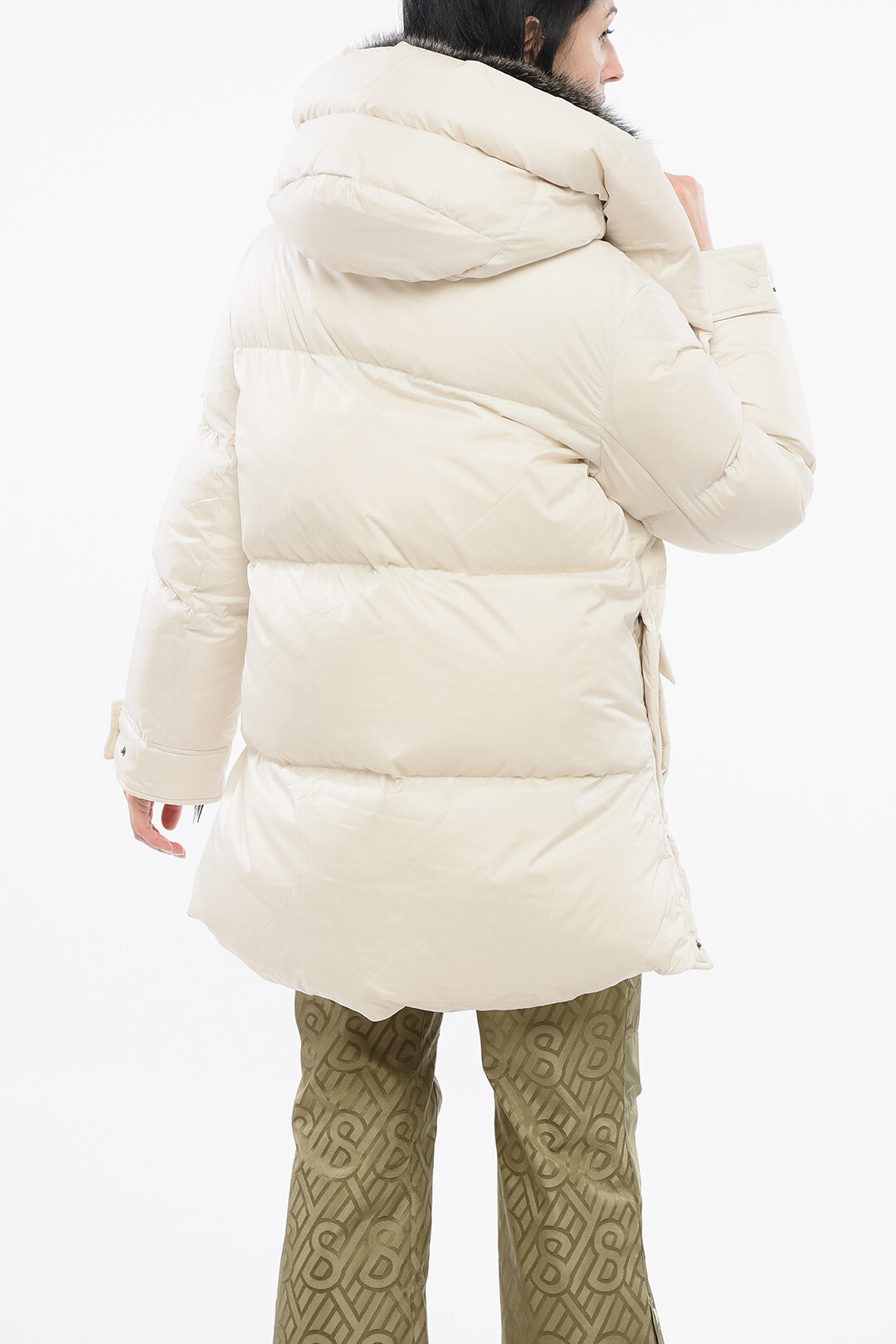 Yves Salomon ARMY Quilted Down Jacket with Fur women - Glamood Outlet