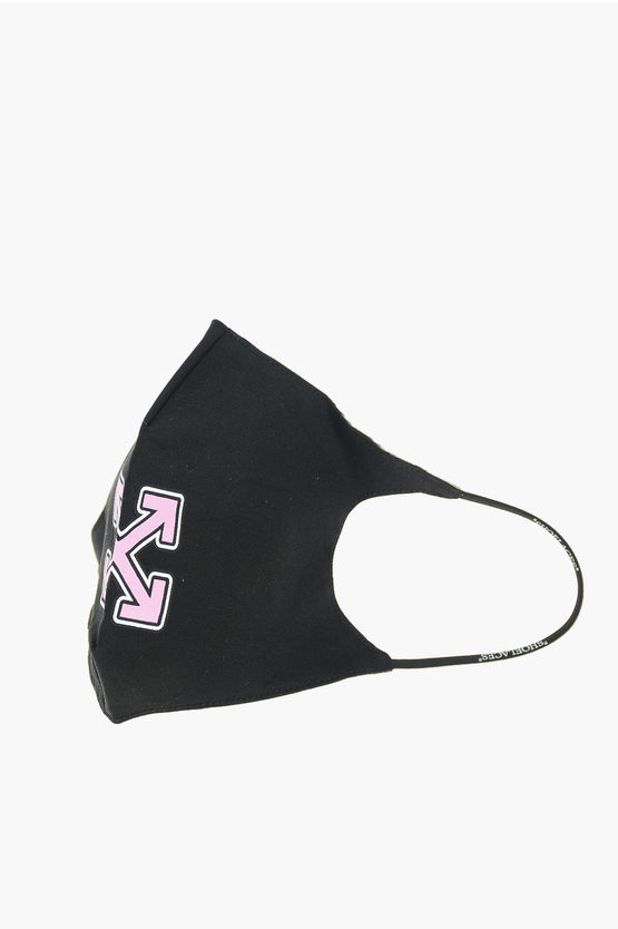 Off-white Arrows Logo Face Mask In Black