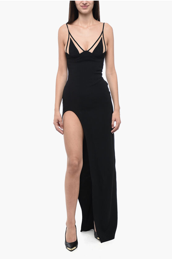 David Koma Sleeveless Maxi Dress With Slit