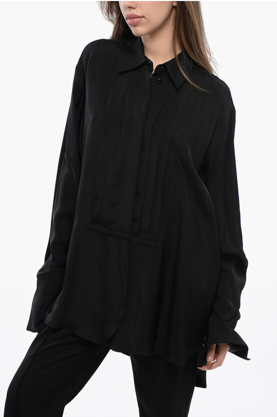 Jil Sander Asymmetric Over Shirt With Hidden Placket