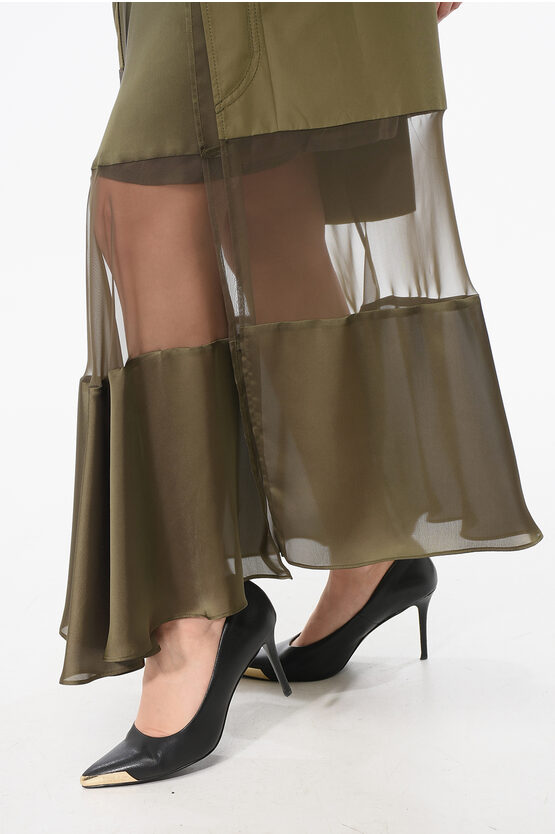 【sacai】Asymmetrical Hem Skirt Black Asymmetrical Hem Miniskirt by sacai on Sale
