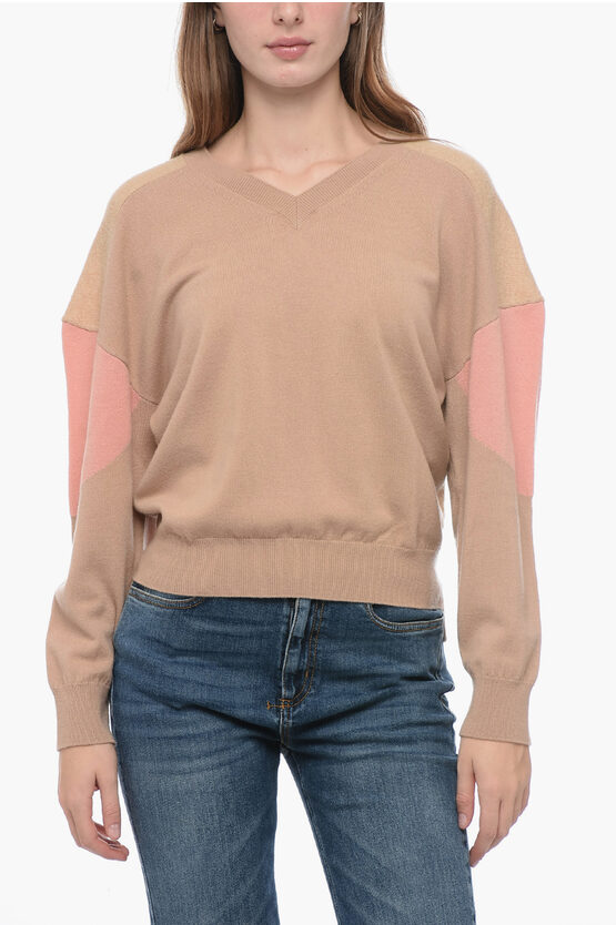 Shop Stella Mccartney Asymmetric Sweater With Logoed Elastic Band