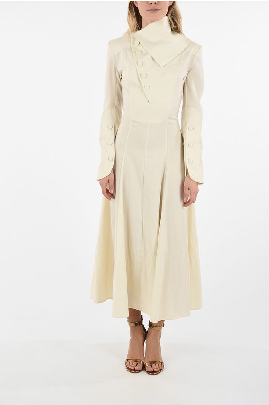 Mame asymmetrical collar long dress サイズ2 Mame asymmetrical collar long dress サイズ2