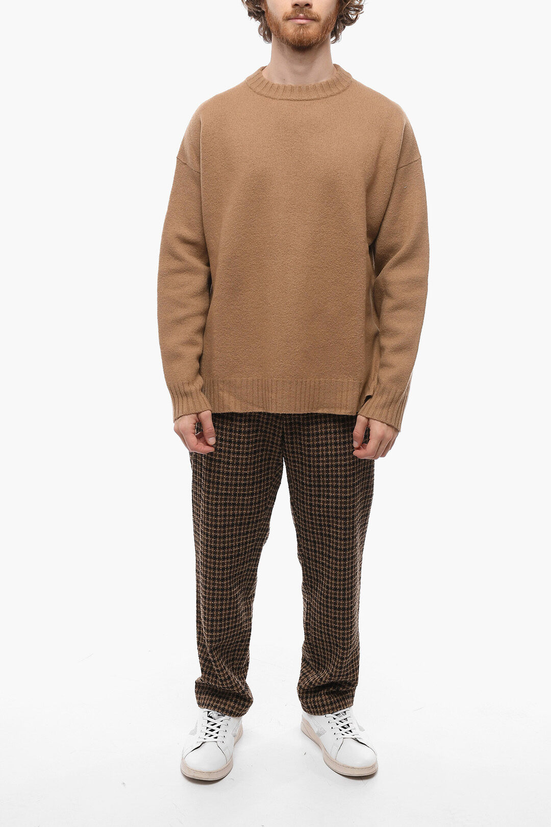 Jil Sander Asymmetrical Crew-neck Sweater with Side Slits men - Glamood ...