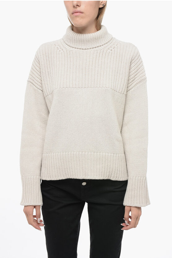 Shop Dondup Asymmetrical Turtleneck Sweater