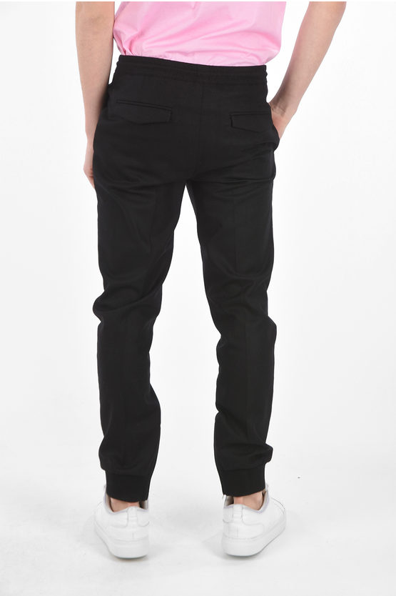 Dior ATELIER virgin wool drawstring waist jogger pants with