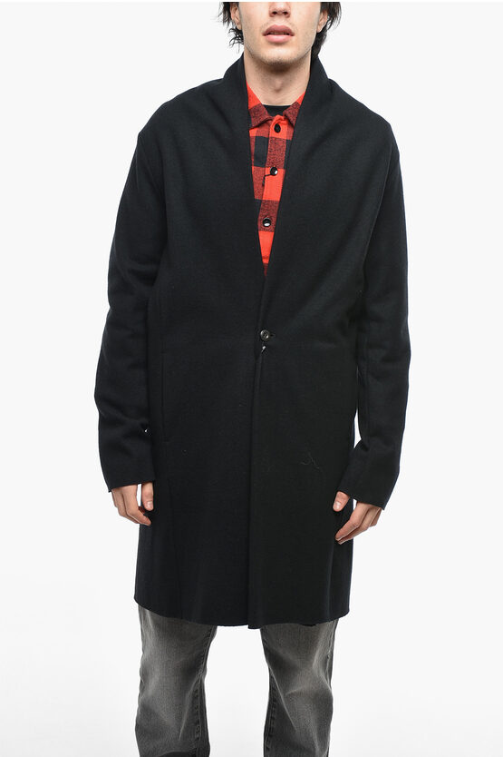 Shop Kazuyuki Kumagai Attachment Cashmere-blend Unlined Coat