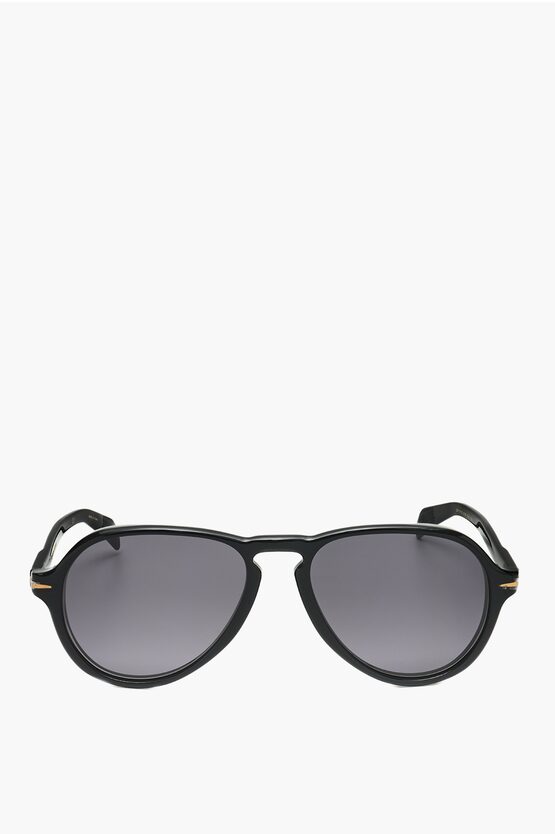 David Beckham Aviator Sunglasses With Gradient Lenses