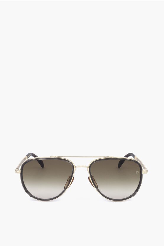 David Beckham Aviator Sunglasses With Gradient Lenses