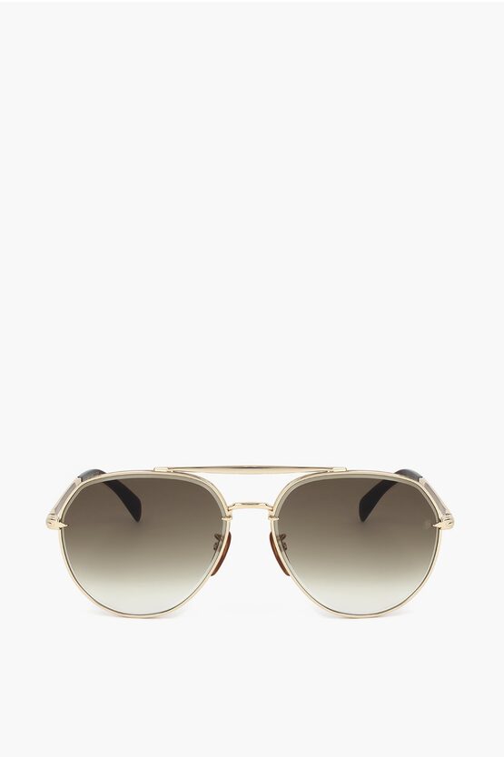 David Beckham Aviator Sunglasses With Gradient Lenses
