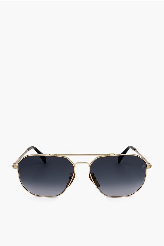 David Beckham Aviator Sunglasses With Gradient Lenses