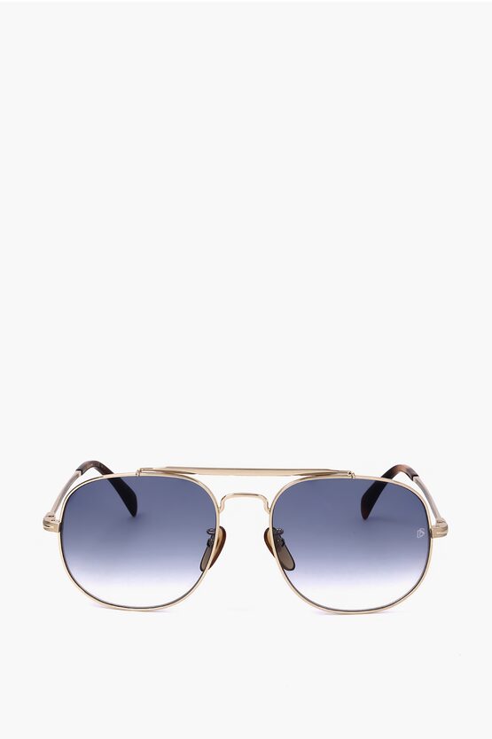 David Beckham Aviator Sunglasses With Gradient Lenses