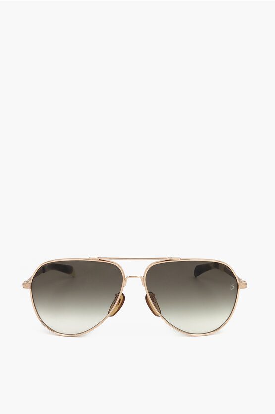David Beckham Aviator Sunglasses With Gradient Lenses
