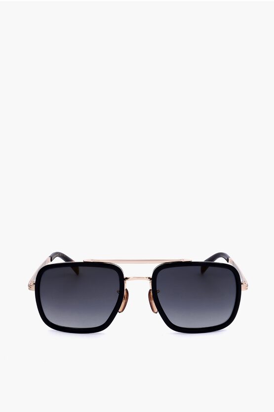 David Beckham Aviator Sunglasses With Metal And Plastic Frame