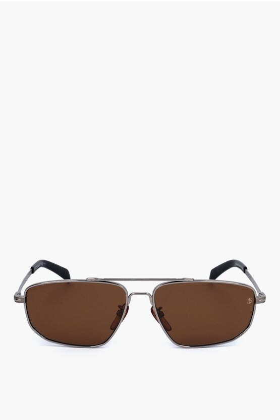 David Beckham Aviator Sunglasses With Metal Frame