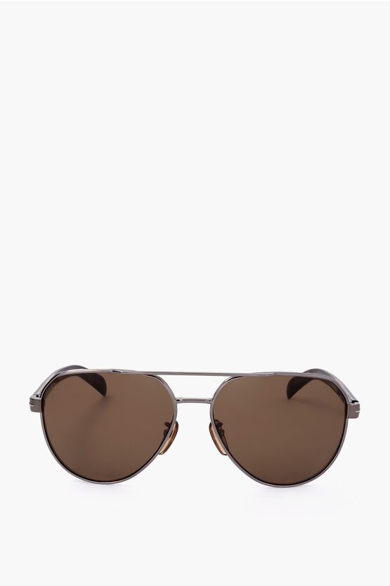 David Beckham Aviator Sunglasses With Metal Frame