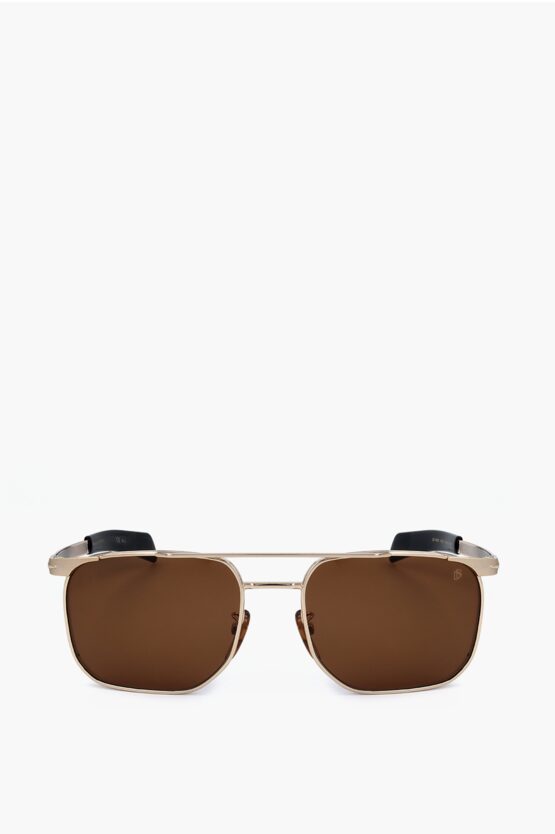 David Beckham Aviator Sunglasses With Metal Frame
