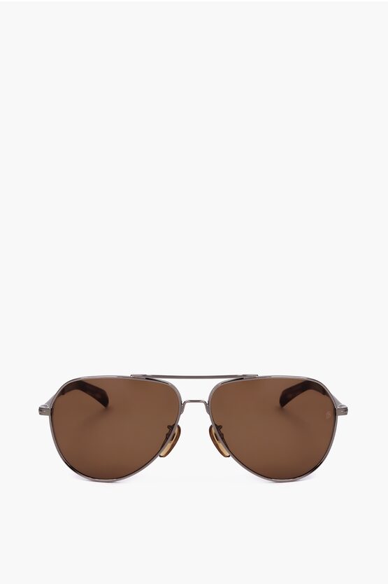 David Beckham Aviator Sunglasses With Metal Frame