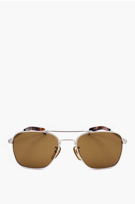 David Beckham Aviator Sunglasses With Tortoiseshell Detail