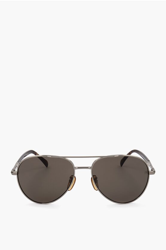 David Beckham Aviator Sunglasses With Tortoiseshell Rods