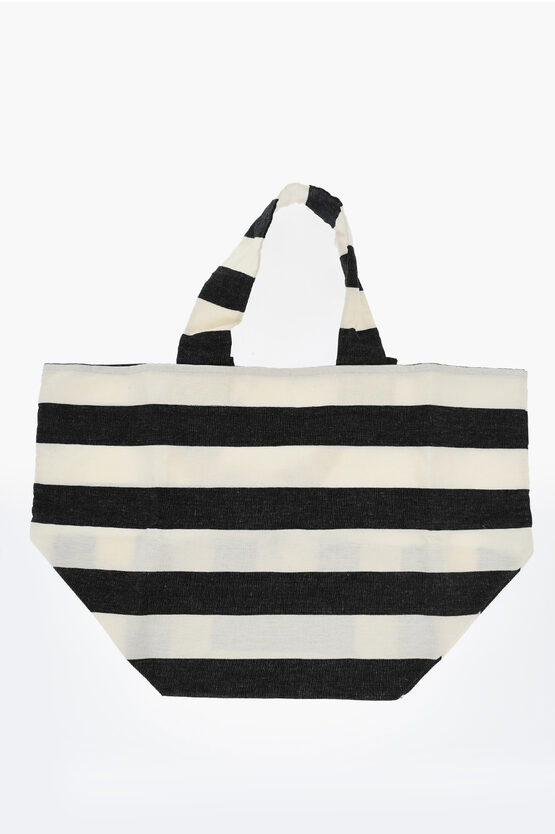 Daniela Gregis Awning Striped Linen Shpper Bag